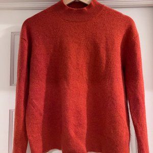 Quince Mongolian Cashmere Mockneck Sweater- Ginger